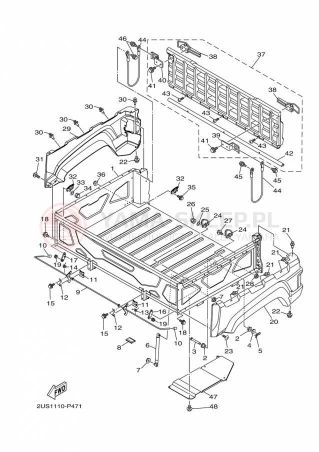 Schemat "Stelaż " do Yamaha VIKING VI EPS SE YXC700PSFS