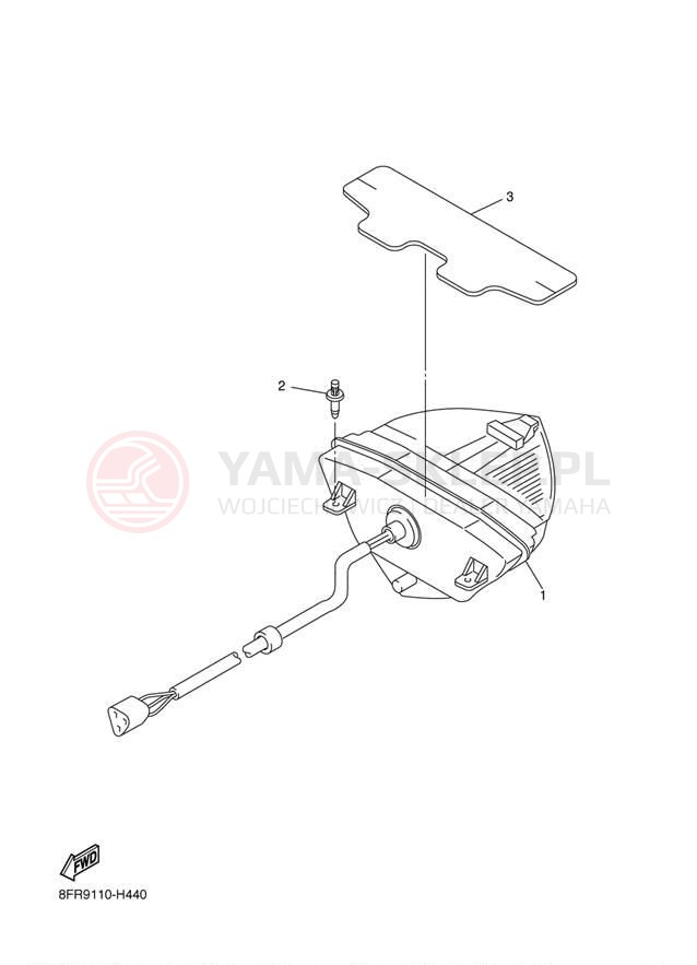 Schemat "lampa tył" do Yamaha APEX_RTX RX10RTRYB/RX10RYR