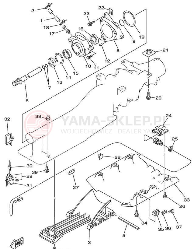 Schemat "JET UNIT" do Yamaha WAVE RUNNER XL760 XL760X