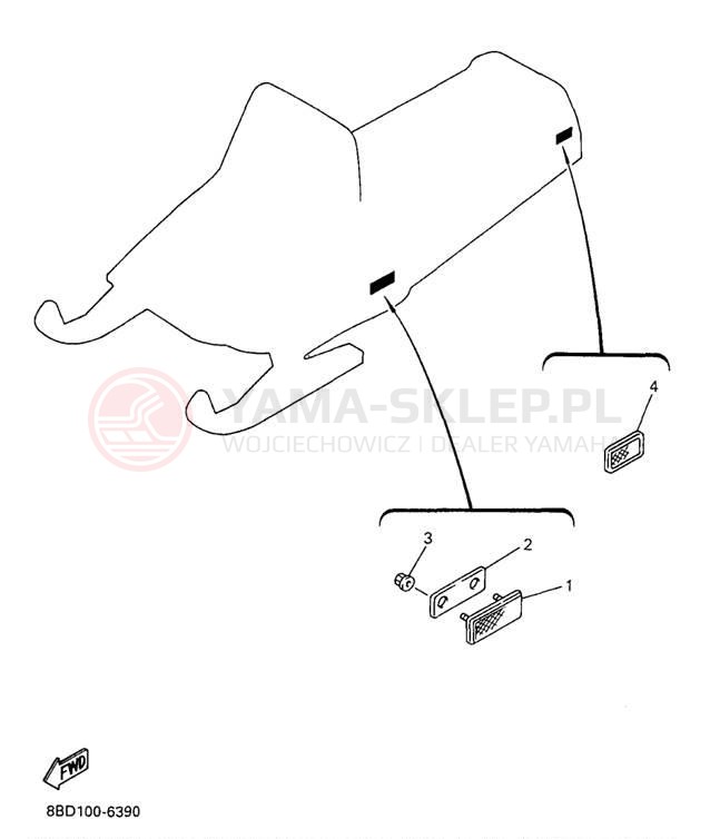 Schemat "układ elektryczny" do Yamaha BRAVO LT BR250TA