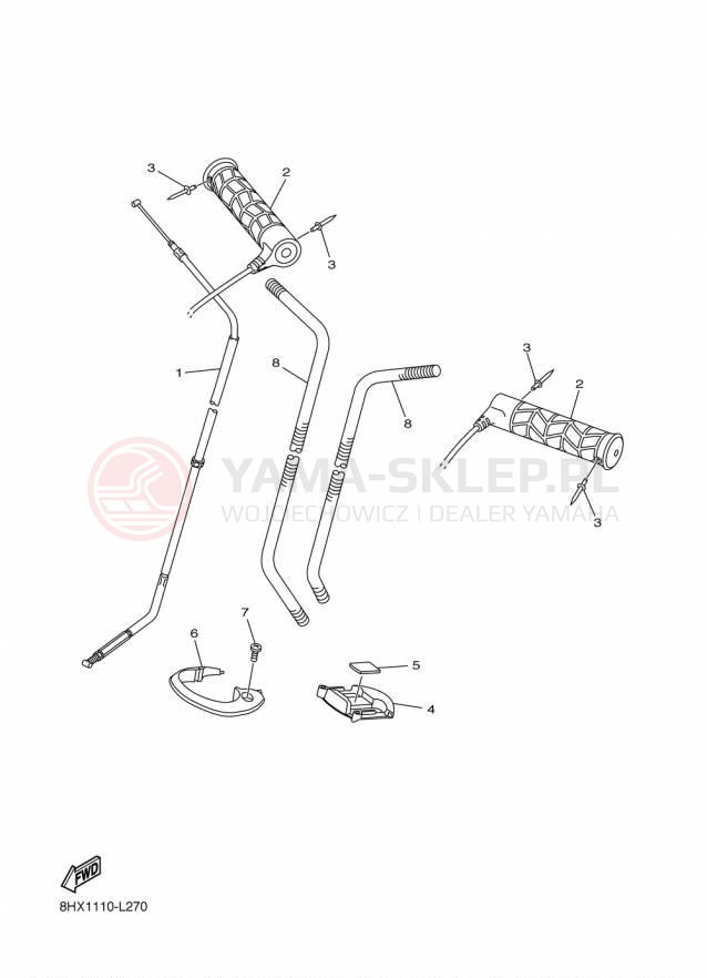 Schemat "Układ chlodzenia" do Yamaha RS VENTURE GT RST90PGTFB