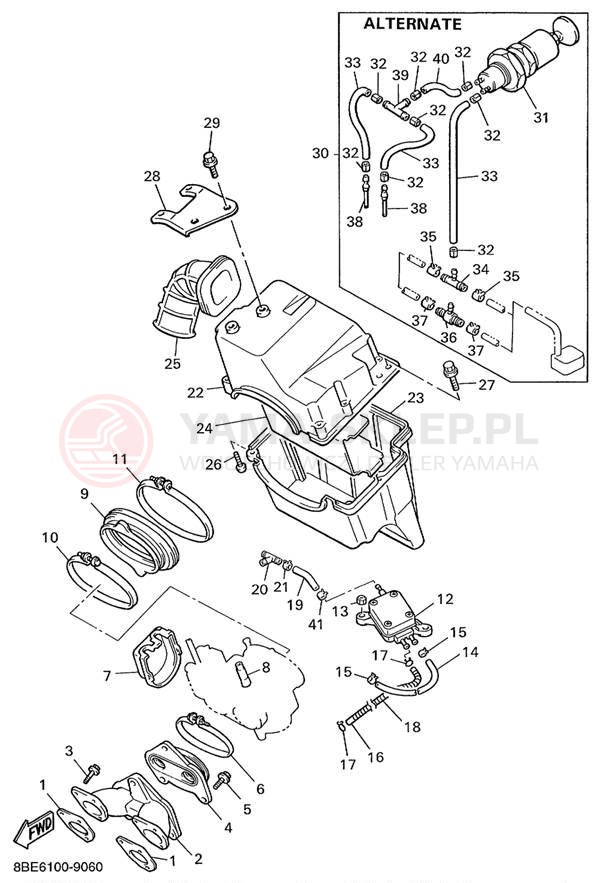 Schemat "Wtrysk paliwa" do Yamaha OVATION LE CS340EC