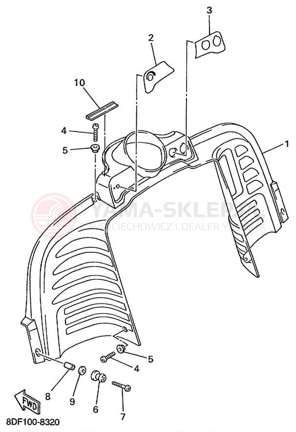 Schemat "INSTRUMENT PANEL" do Yamaha VMAX 500 SX VX500SXBC