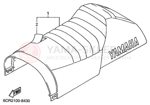 Schemat "siedzenie" do Yamaha VT500C/VX500ERC