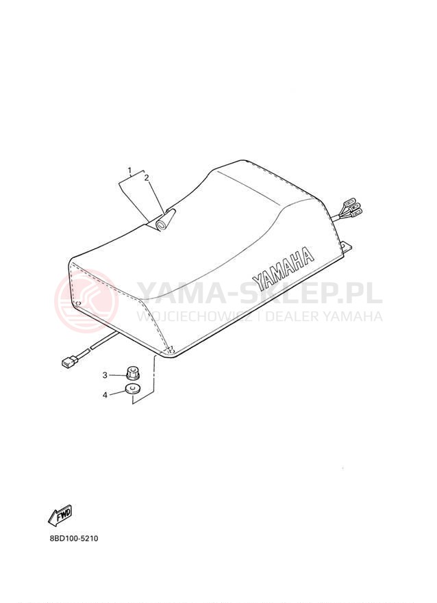 Schemat "siedzenie" do Yamaha BRAVO