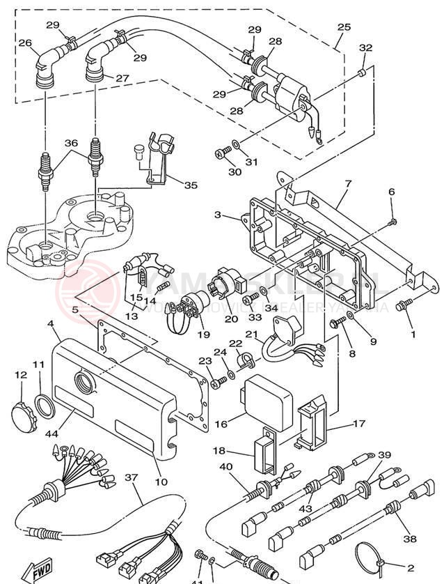 Schemat "układ elektryczny" do Yamaha WAVE RUNNER XL760 XL760X