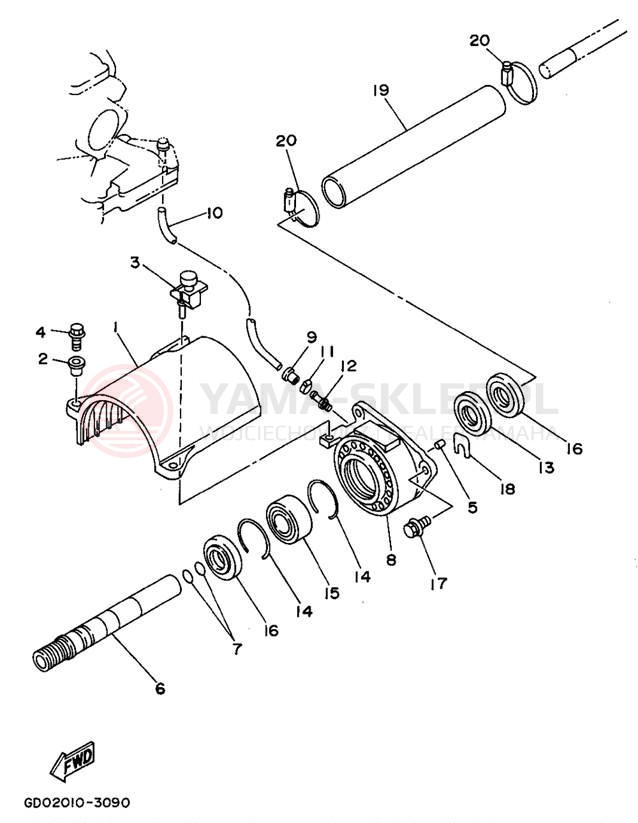 Schemat "JET UNIT" do Yamaha WAVE RUNNER PRO VXR WRB700S