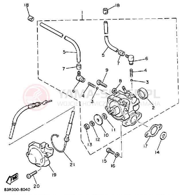 Schemat "Pompa olejowa" do Yamaha VK540 VK540EN