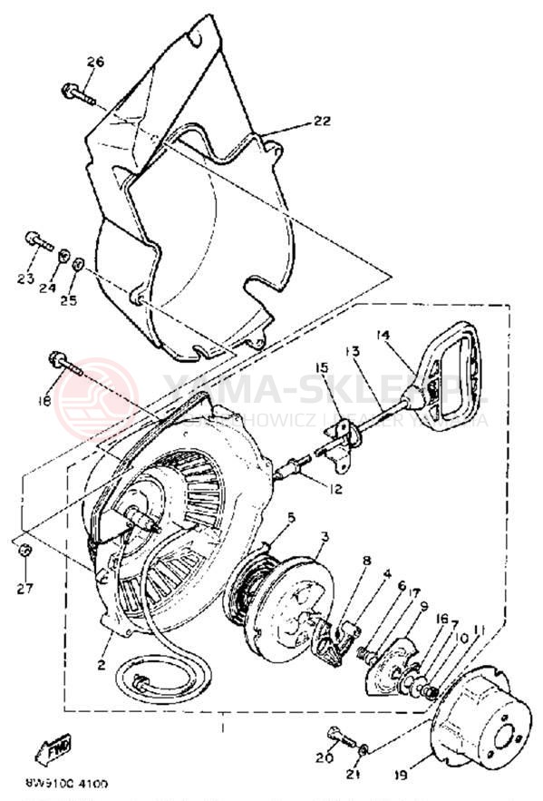 Schemat "rozrusznik" do Yamaha EXCEL III EC340H