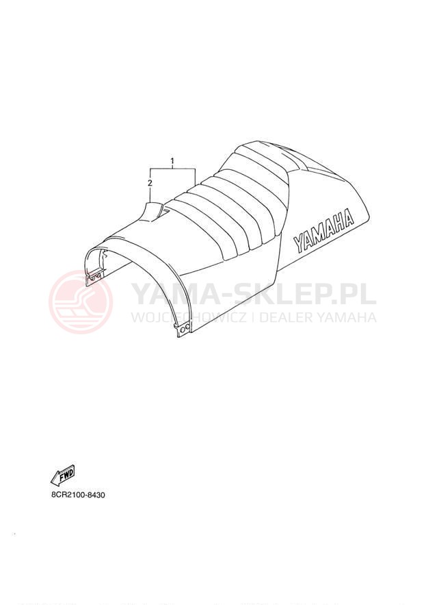 Schemat "siedzenie" do Yamaha VENTURE 500 VT500D/VX500DXD