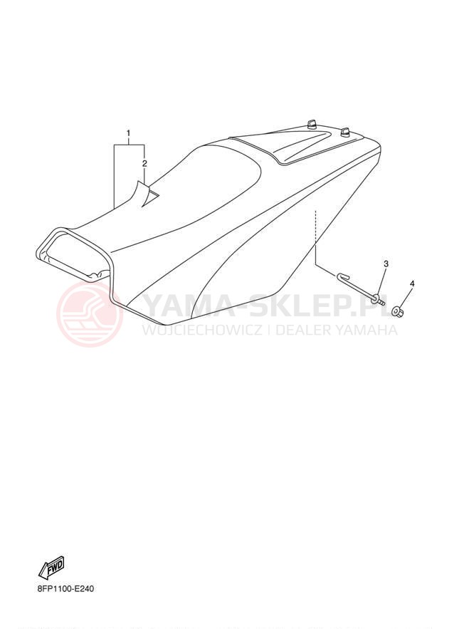 Schemat "siedzenie" do Yamaha APEX MOUNTAIN RX10ML