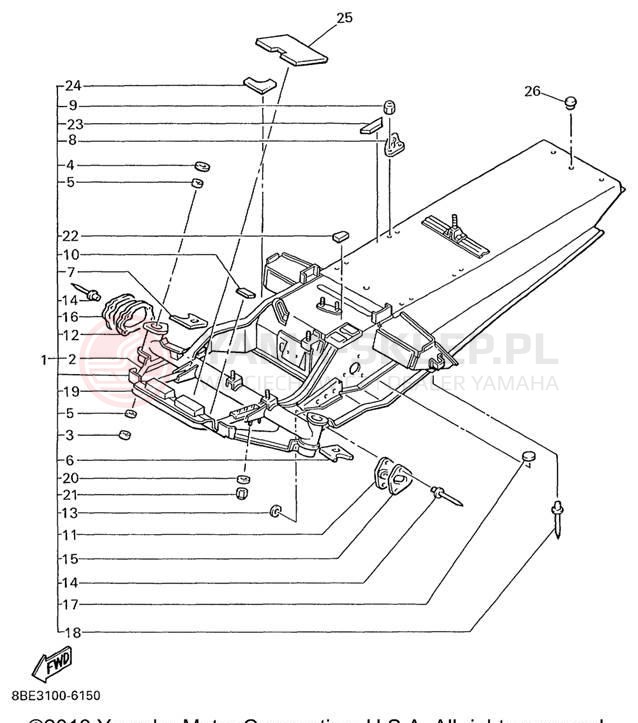 Schemat "rama" do Yamaha OVATION LE CS340EC