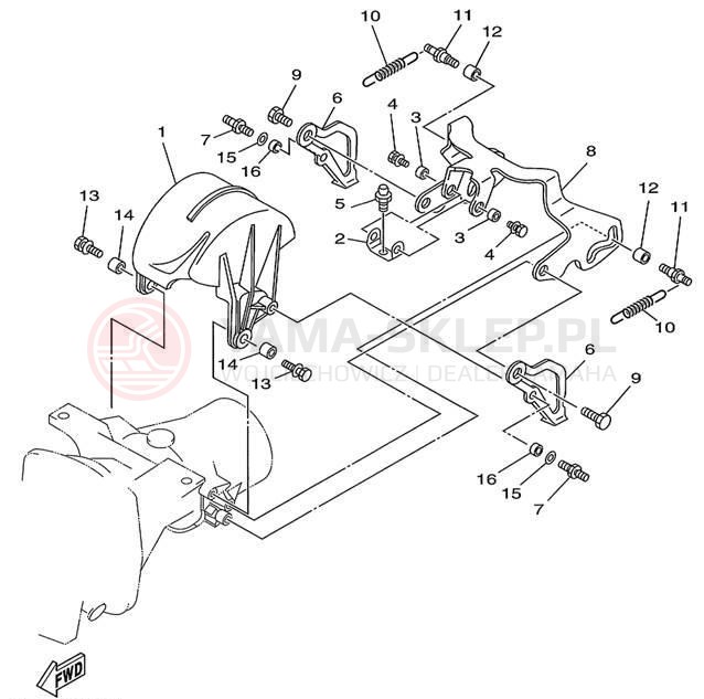 Schemat "JET UNIT" do Yamaha WAVE RUNNER XL760 XL760X