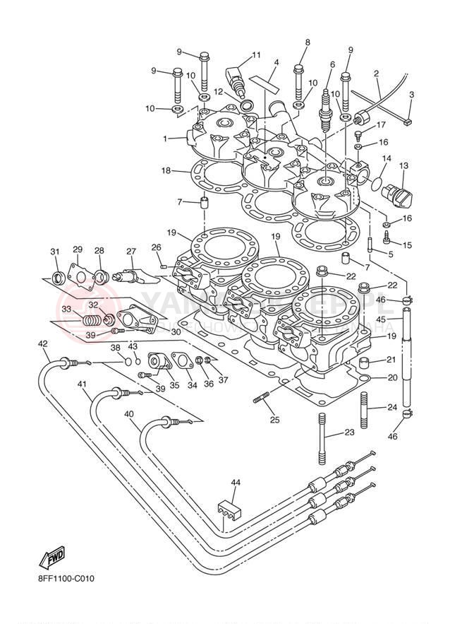 Schemat "głowica" do Yamaha SX VIPER ER SXV70ERJ
