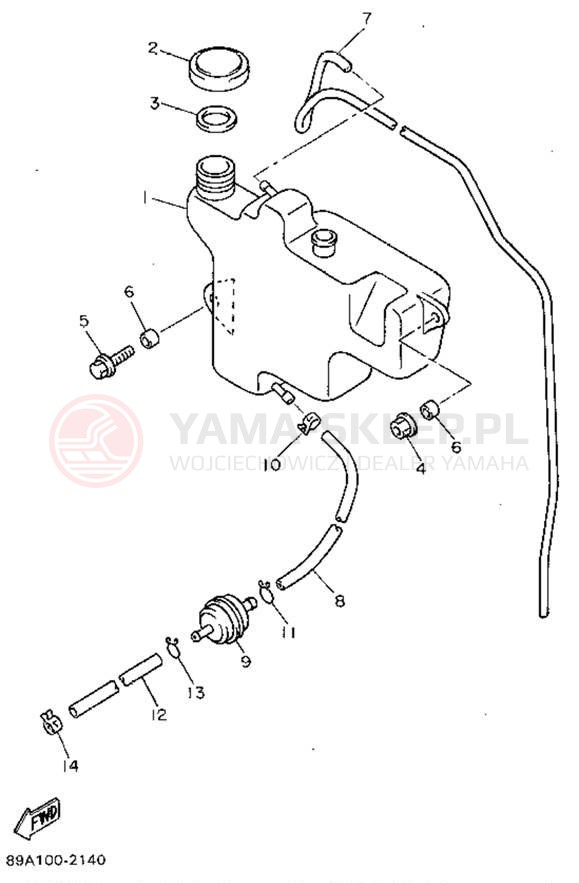 Schemat "Miska olejowa" do Yamaha VMAX-4 800 VX800V