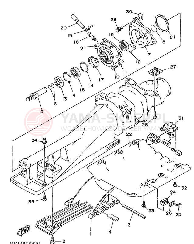 Schemat "JET UNIT" do Yamaha WAVE VENTURE 1100 WVT1100U